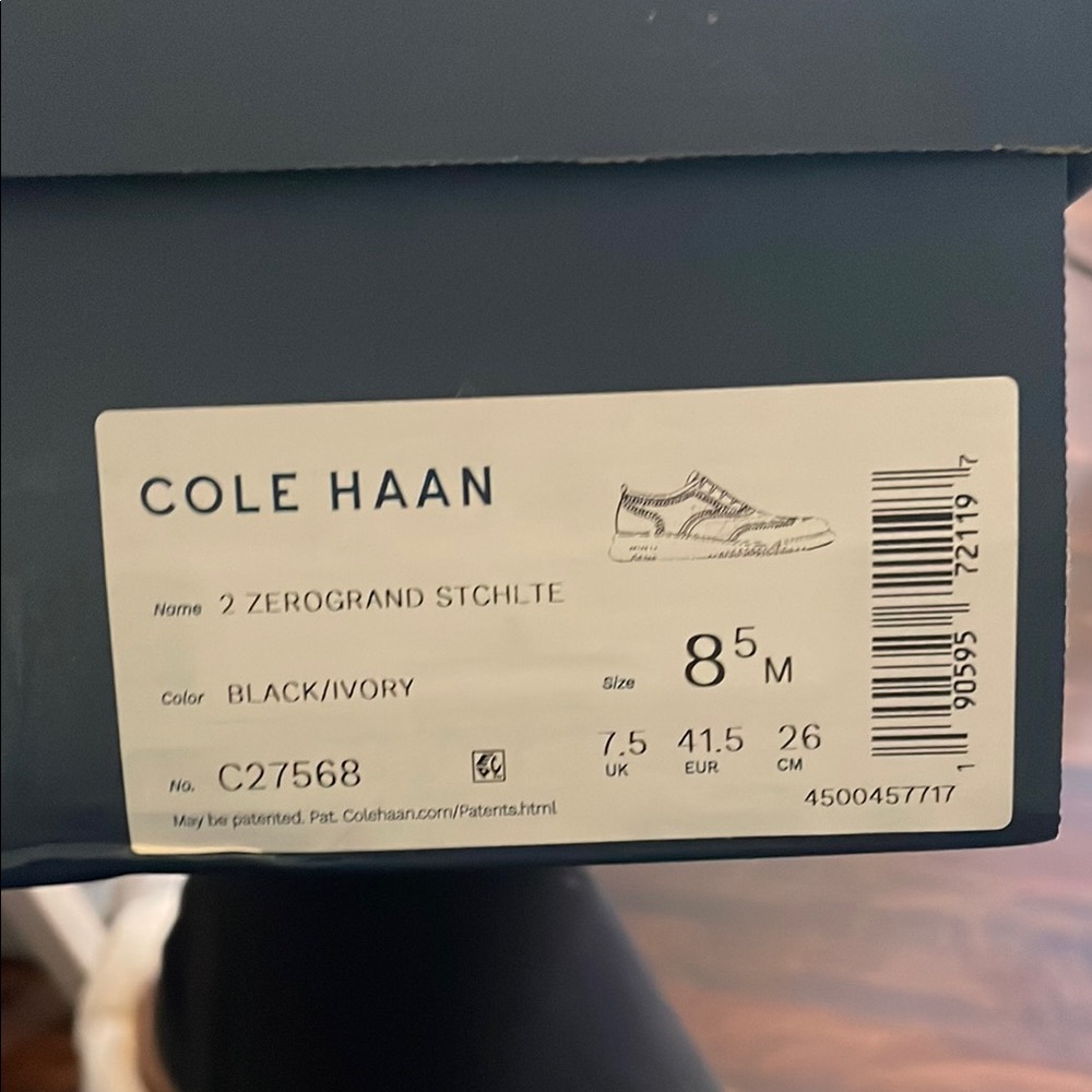 Cole Haan Men's 2 Zerogrand Stitchlite Shoes - Black/Ivory